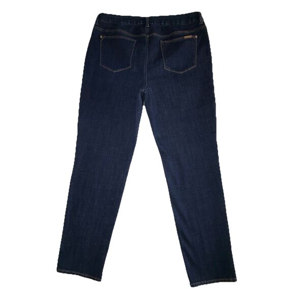 Chico's So Slimming Girlfriend Ankle Jeans Size 1.5 Women's 10 Dark Wash Stretch - Picture 7 of 10